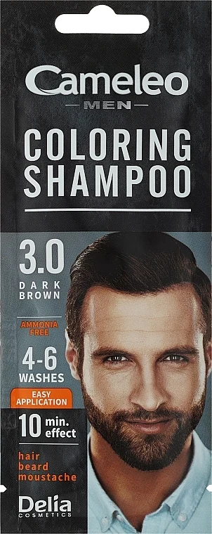 Shampoo colorato, uomo