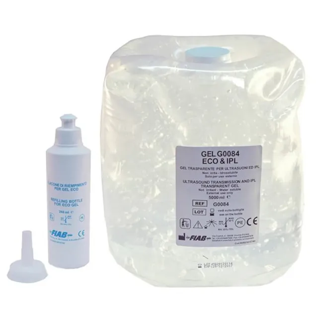 Gel Conduttore gel conduttivo per Apparecchiature ad Ultrasuoni da 5 Kg. con Contenitore 250 ml