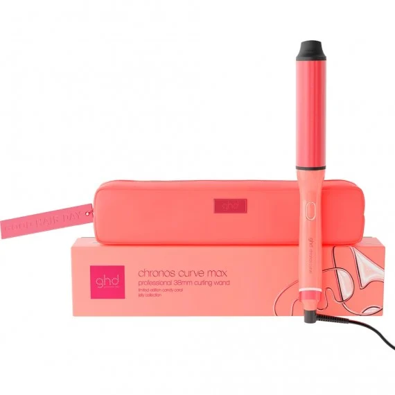 ghd Chronos Curve MAX Wand (38mm) Candy Coral Jelly Limited Edition 2026 - ferro per onde morbide e naturali