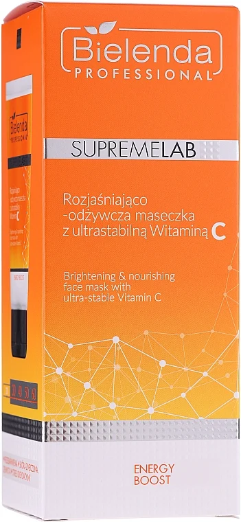 Maschera illuminante con vitamina C.