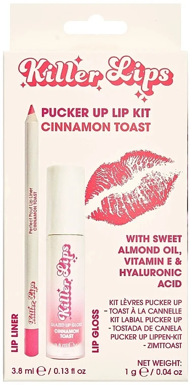Killer Lips Pucker Up Lip Kit Cinnamon Toast (l/pencil/1g+l/gloss/3.8ml)