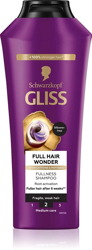 Schwarzkopf Gliss Full Wonder shampoo rigenerante per capelli deboli 400 ml