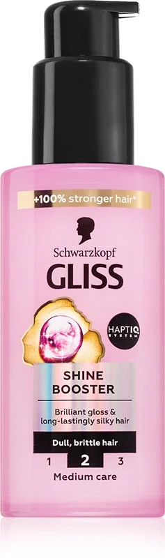 Schwarzkopf Gliss Liquid Silk siero senza risciacquo per capelli più forti e luminosi Shine Booster 100 ml