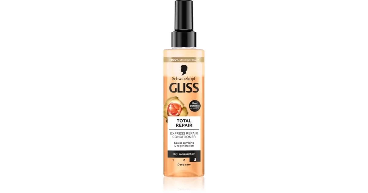 Schwarzkopf Gliss Total Repair balsamo rigenerante per le punte dei capelli secche 200 ml
