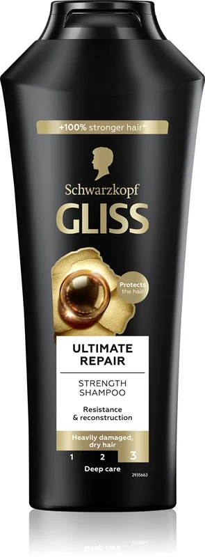 Schwarzkopf Gliss Ultimate Repair shampoo rinforzante per capelli rovinati e secchi 400 ml