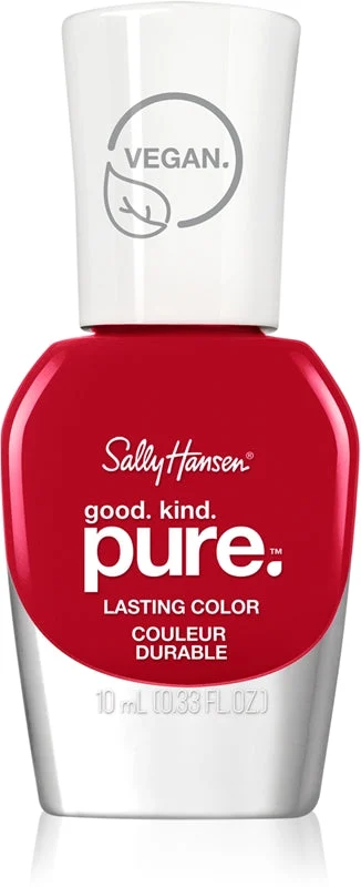 Sally Hansen Good. Kind. Pure. smalto per unghie lunga tenuta effetto rassodante colore Natural Red 10 ml