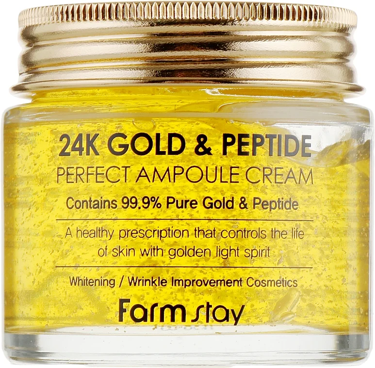 Crema con oro e peptidi