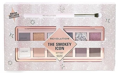 Makeup Revolution The Smokey Icon Palette Gift (palette + brush)
