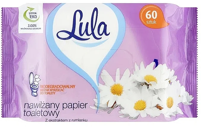 Carta igienica umida con estratto di camomilla, 60 pz.