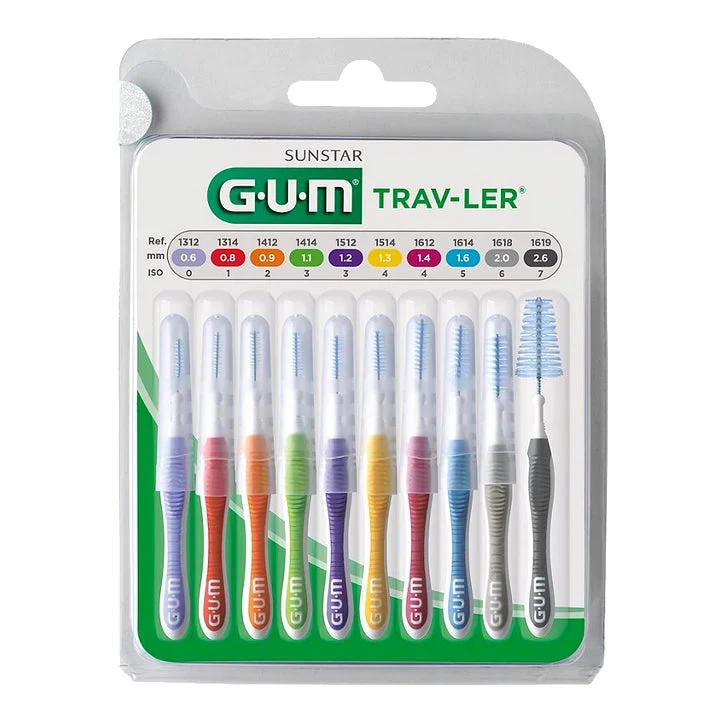 Gum Trav-Ler confezione multipla da 10 spazzolini interdentali