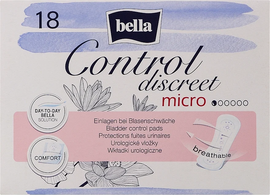 Assorbenti per incontinenza, per donne, 18 pz