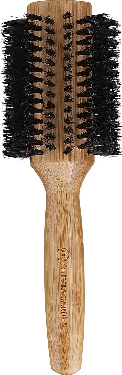 Spazzola in bambù con setole naturali, d.40