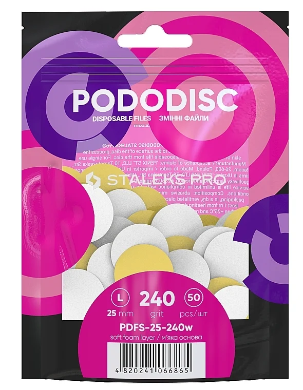 File di ricambio "Pododisk", L, grana 240