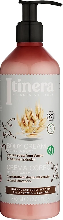 Crema per il corpo con paglia d'avena