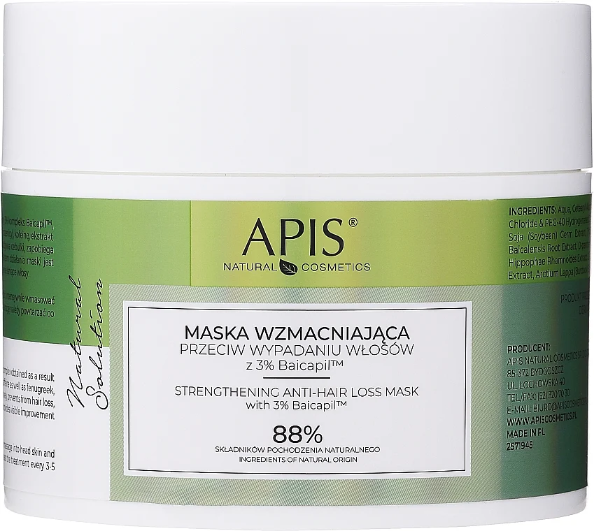 Maschera per capelli rassodante