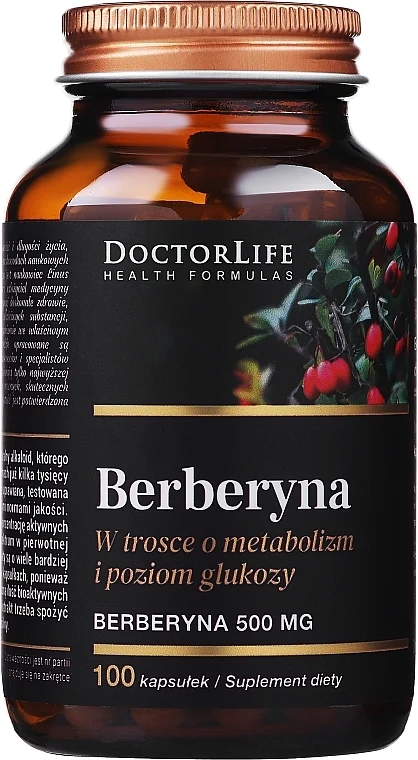 Integratore alimentare Berberina, 500 mg