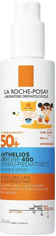 Spray solare per bambini viso e corpo SPF50+