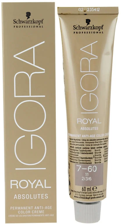 Schwarzkopf Professional IGORA Royal Absolutes tinta per capelli colore 6-60 Biondo Scuro Cioccolato Naturale 60 ml