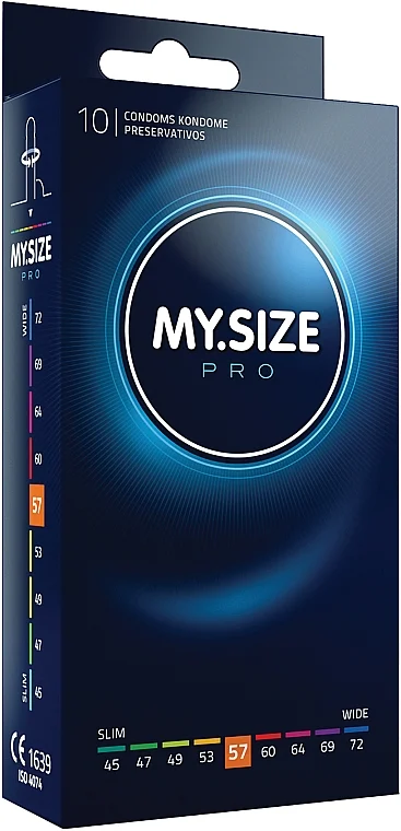 Preservativi in lattice, misura 57, 10 pz