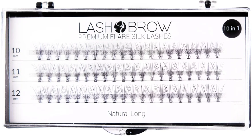 Lash Brown Premium Flare Silk Lashes Natural Long