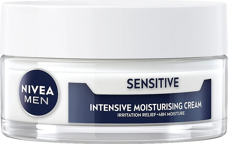 Crema intensamente idratante per pelli sensibili, uomo