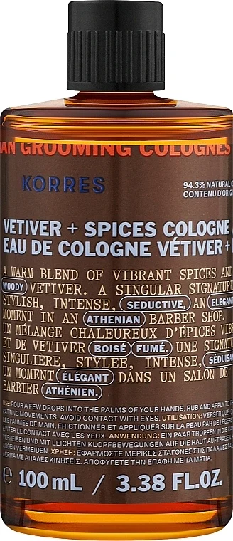 Colonia "Vetiver e spezie"