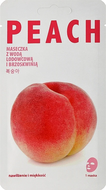 Maschera in tessuto idratante "Pesca"