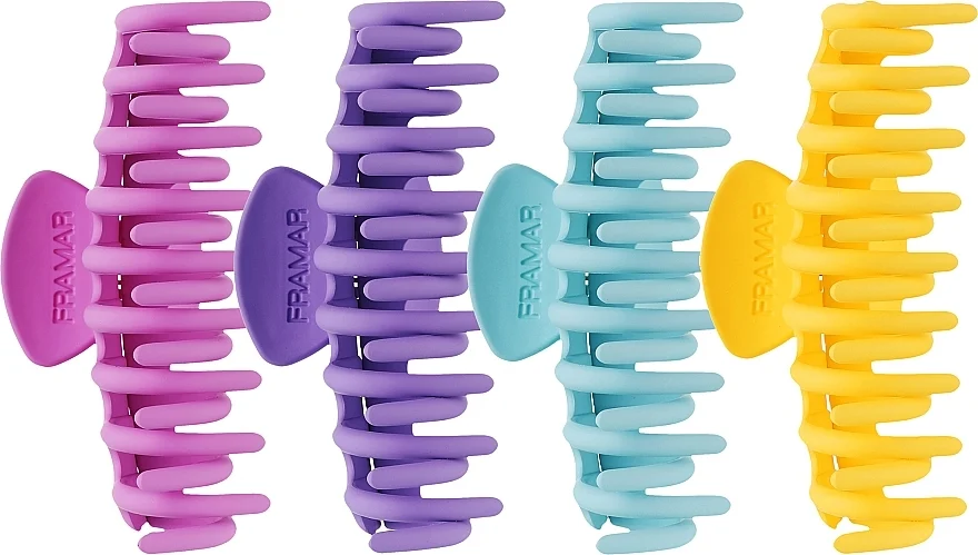 Pinza capelli in colori nude, 4 pz.
