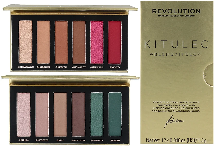 Makeup Revolution Kitulec #BlendKitulca Shadow Palette (2 x sh/palette 7.8 g)