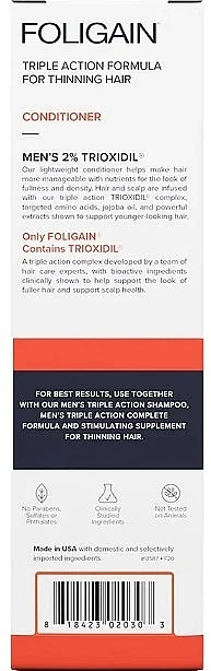 Condizionante anticaduta dei capelli, da uomo