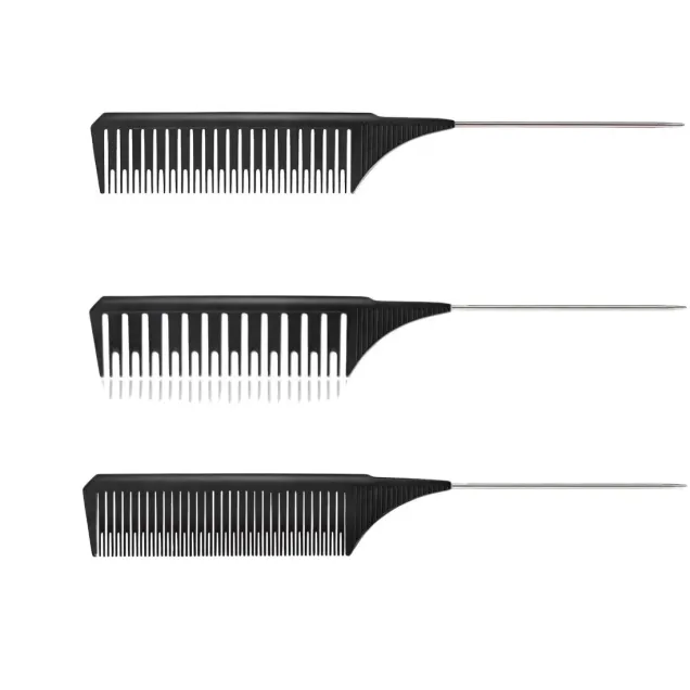 Kit 3 Pettini Colorazione Capelli per Balayage, Degradè, Ombre Hair