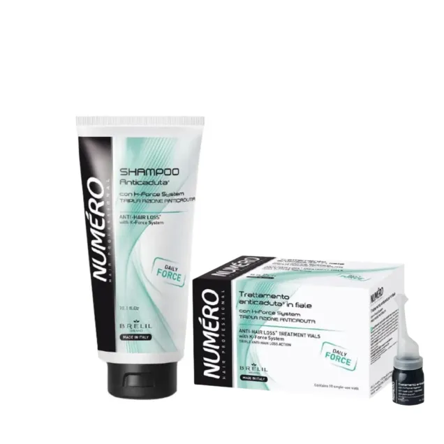 Kit Anticaduta Capelli Shampoo + Fiale Professionale Numero Hair