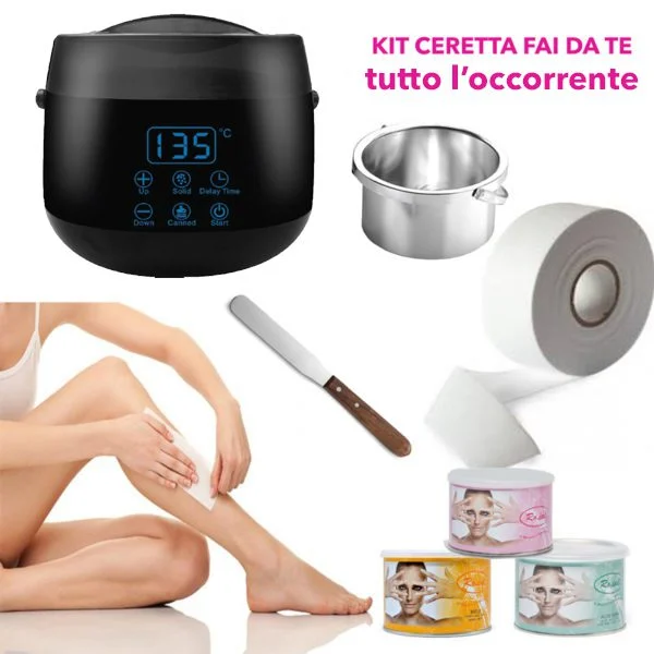 KIT CERETTA FAI DA TE CERA SCALDACERA FORNELLO ROTOLO
