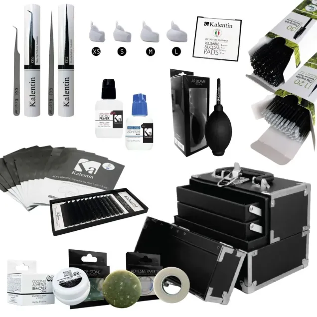 Kit Extension Ciglia Completo con Beauty Case Kalentin OFFERTA LANCIO!