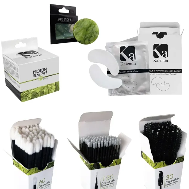 Kit Extension Ciglia Monouso con Pietra di Giada Kalentin