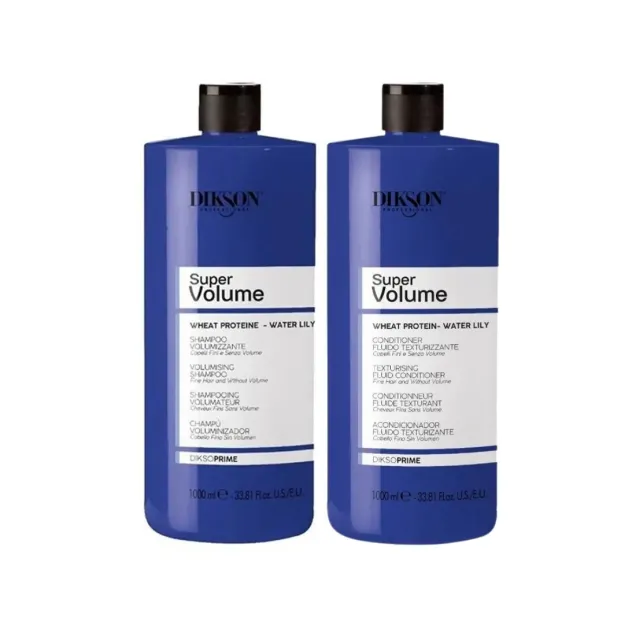 Kit Shampoo e Conditioner Volumizzante Super DiksoPrime 1000 ml