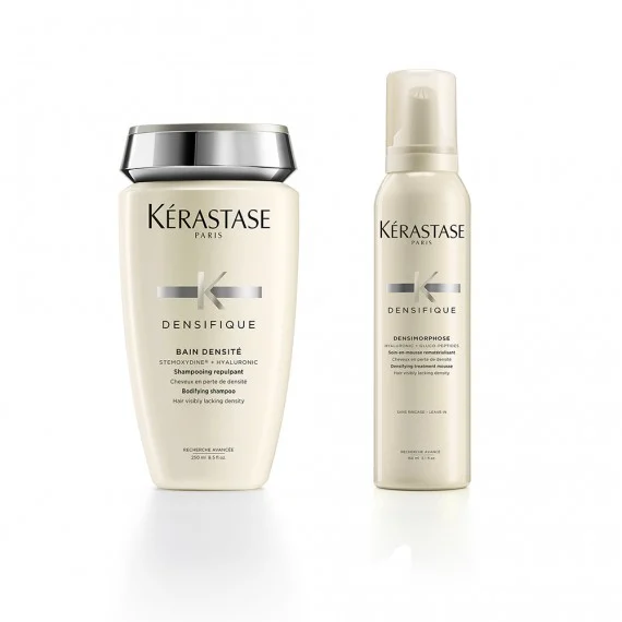 Kerastase Densifique Bain+Mousse Densimorphose 250+150ml shampoo+mousse densificante capelli fini sottili