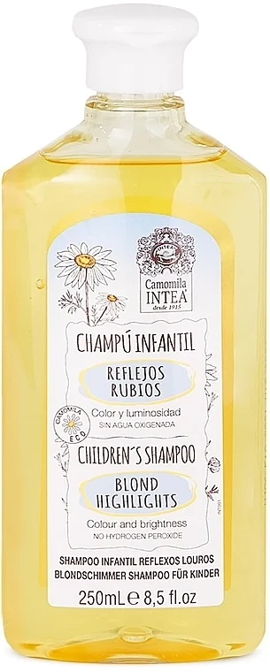 Shampoo per bambini per capelli biondi con estratto di camomilla