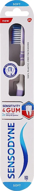 Spazzolino per denti e gengive sinsibili, viola chiaro