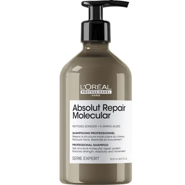 l'Oreal Shampoo Absolut Repair Molecular per Capelli Danneggiati 500 ml