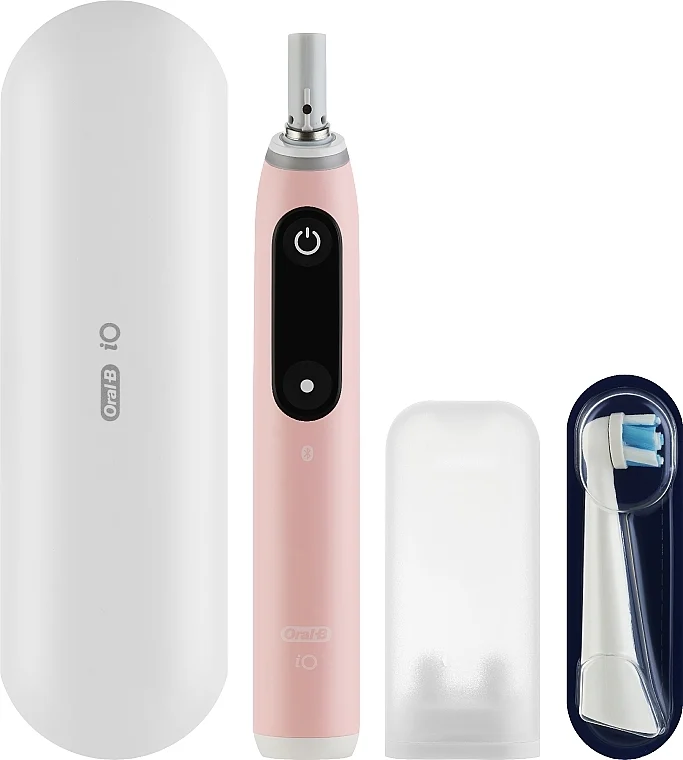 Spazzolino elettrico, con custodia, rosa