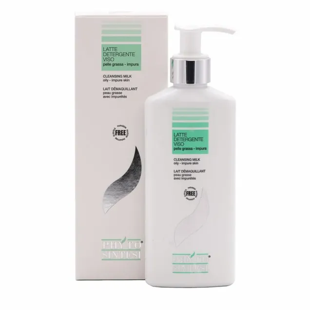 Latte Detergente Viso per Pelli Grasse e Impure Professionale Phyto Sintesi 200 ml
