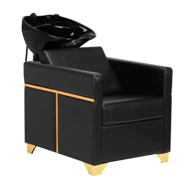 Lavaggio per Parrucchiere Professionale Nero e Oro - Luxury Gold
