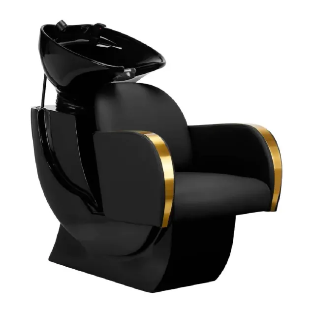 Lavatesta Parrucchiere Nero e Oro Design Gold