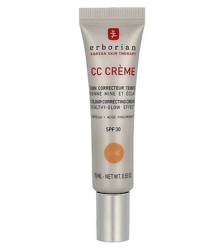 Erborian CC Cream Colour-Correcting Healthy Glow Effect Centella SPF30