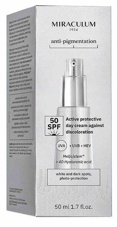 Crema viso giorno protettiva attiva contro le macchie pigmentarie
