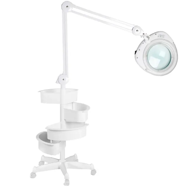 Lente Ingrandimento 5 Diottrie a Neon con Stativo e 4 Cassetti | TOP SELLER
