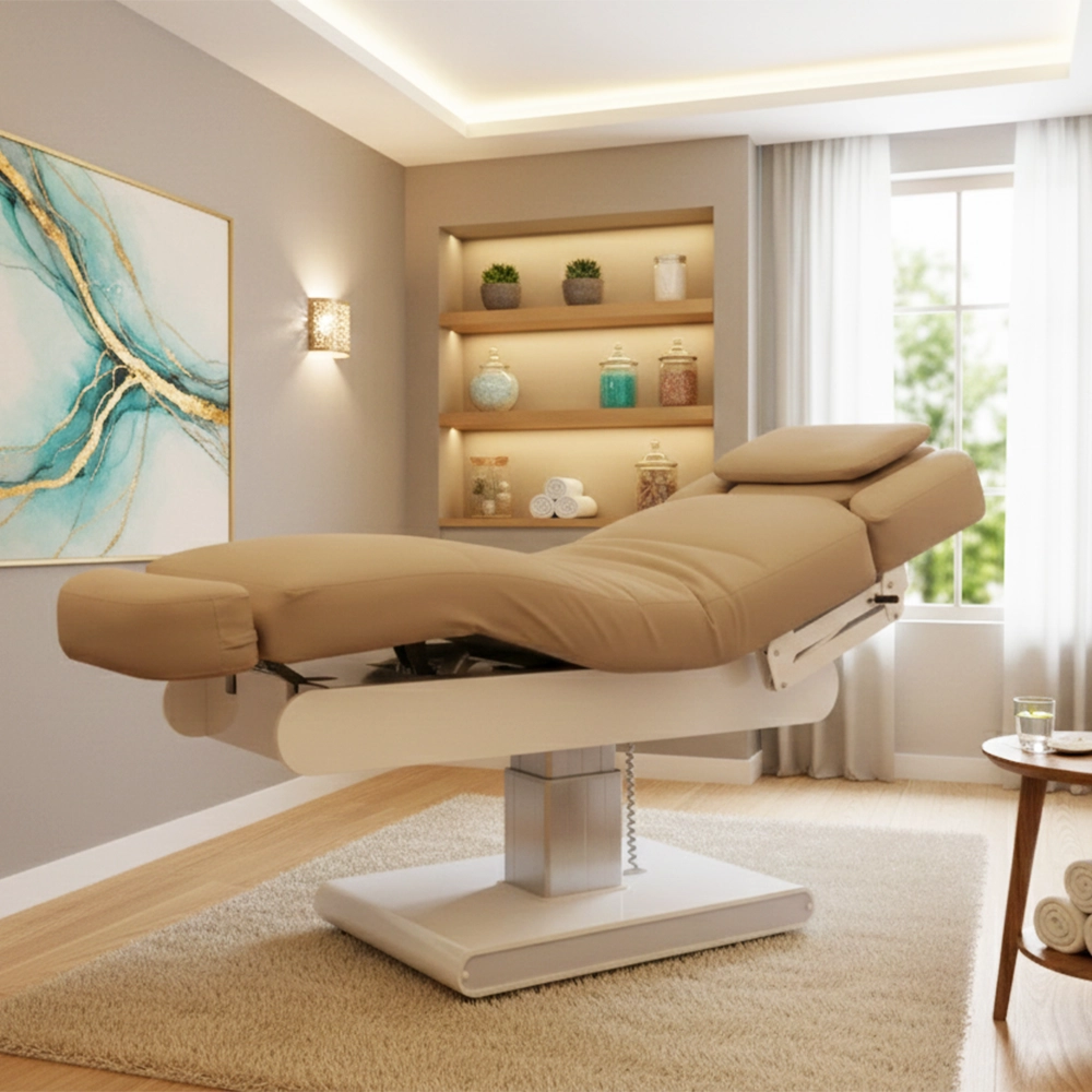 Lettino elettrico da massaggio professionale per Centro Estetico e SPA con riscaldamento – 3 Motori LEUS Weelko