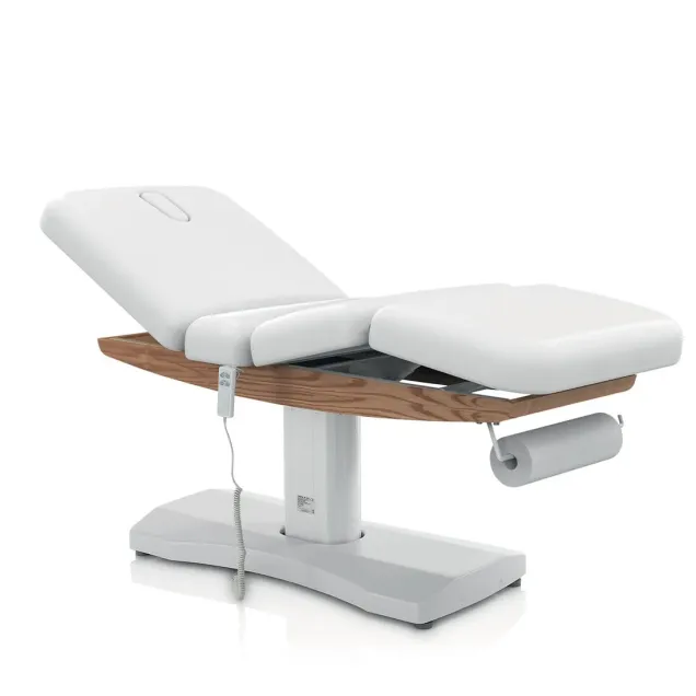 Lettino per Massaggi Elettrico 3 motori con Base in Legno Estetica