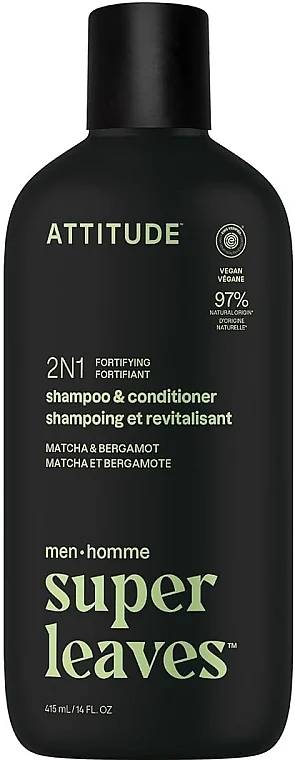 Shampoo-balsamo rinforzante 'Matcha e bergamotto'